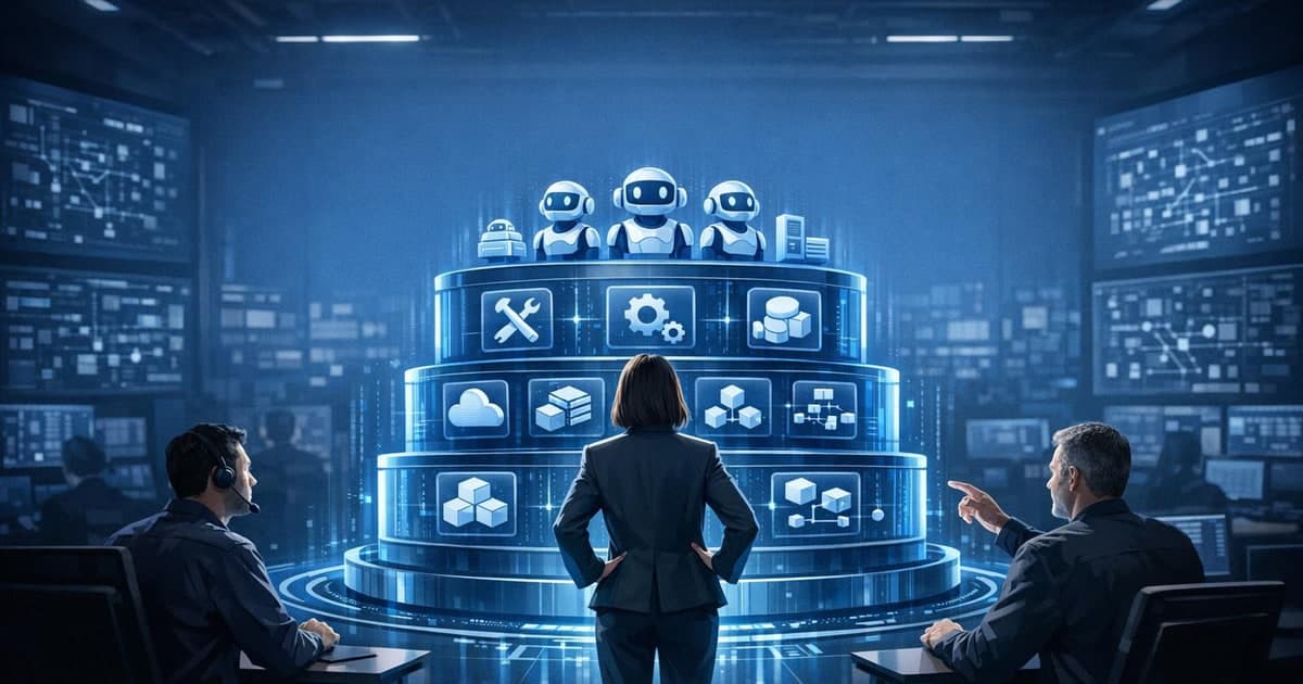 Enterprise platform team managing a governed registry of AI agents, tools, and MCP services across a large organization