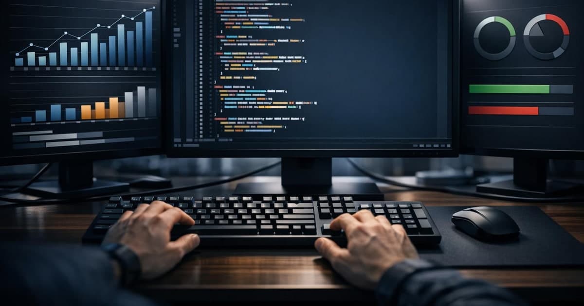 Developer terminal and analytics dashboard showing fluctuating token usage with cache hit and miss indicators in a coding workflow context