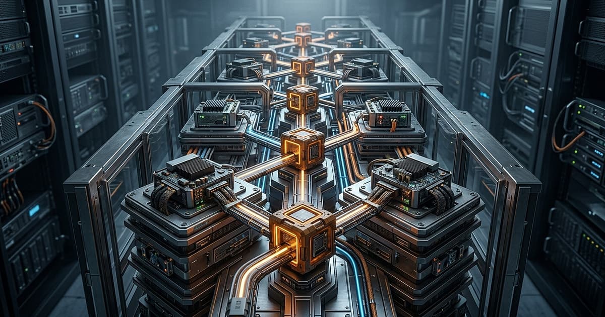 A layered orchestration diagram showing long-running execution paths through serverless nodes and checkpoints