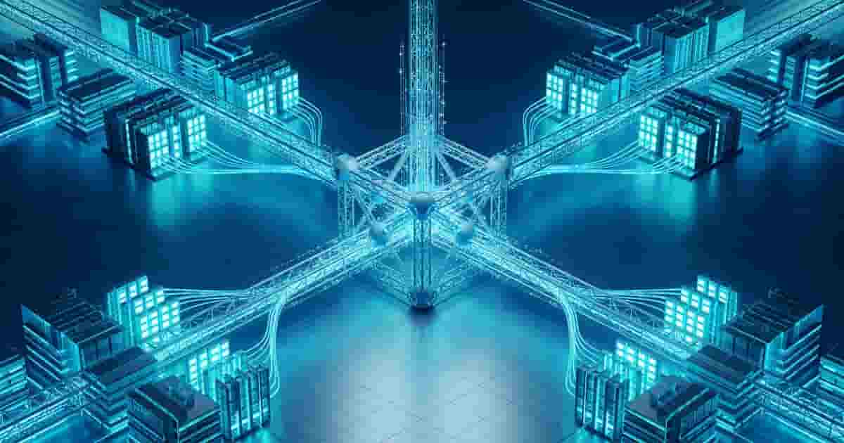 Abstract cloud and Kubernetes topology with GPU cluster nodes representing the Vultr and SUSE infrastructure partnership